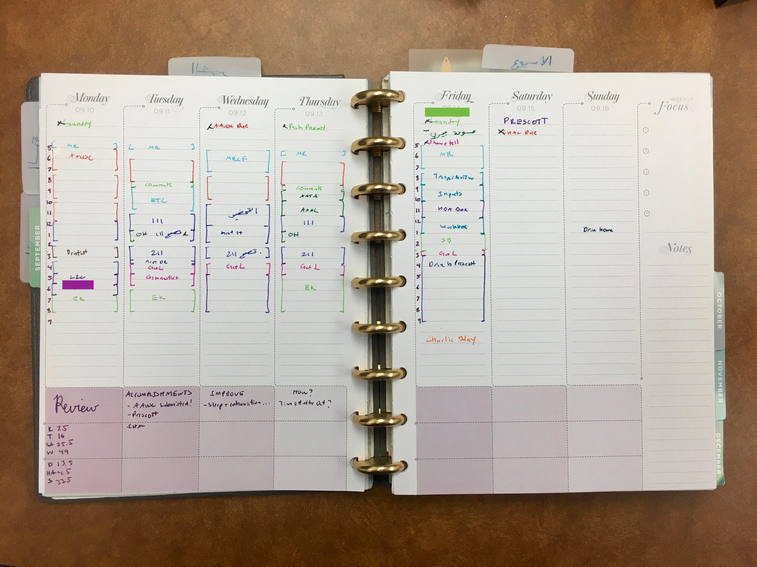 Weekly Planning, Daily Adjustments