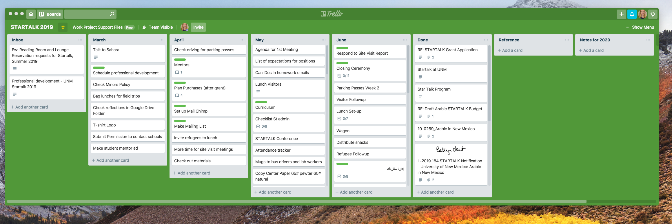 Using Trello to organize large events and programs