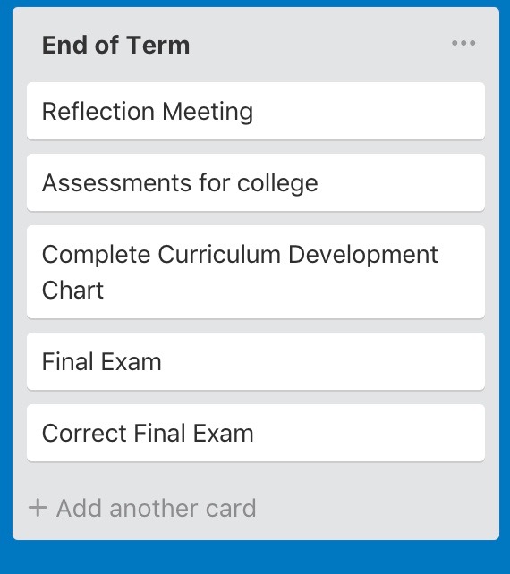 Set up a student-friendly grading status board using Trello