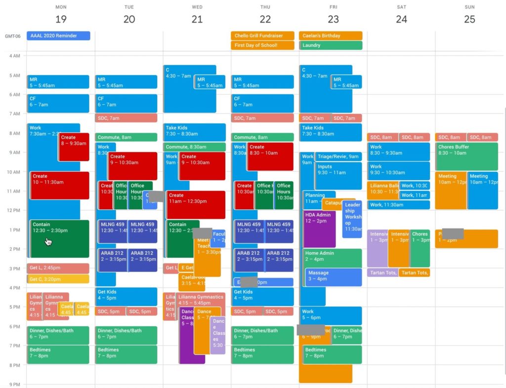 Planning da Scrivania - Smart Week MAP